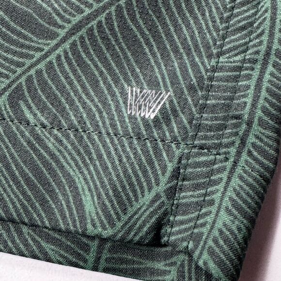 Mack Weldon Swim Trunk Mens Extra Large Green Tropical Drawstring Elastic Waist - Picture 11 of 14